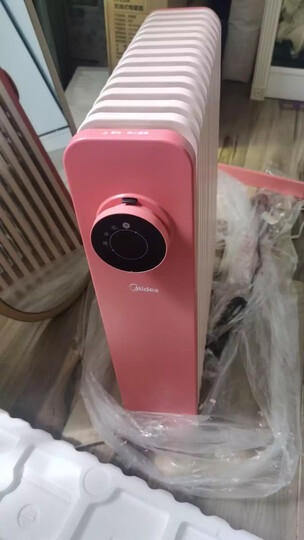 美的(Midea)取暖器/电暖器/电暖气片家用 节能省电 低噪加湿烘衣 13片大面积劲暖电热油汀NY2513-16JW 晒单图