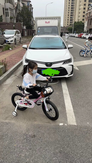 优贝儿童自行车男女童表演车小孩单车宝宝童车运动山地车 粉色 16寸 晒单图