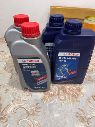 博世（BOSCH）DOT4 plus升级版刹车油 制动液/离合器油 塑料桶装 通用型一升装 晒单图