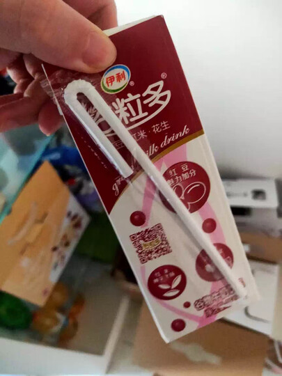 伊利 谷粒多 红谷牛奶饮品250ml*12盒/箱(礼盒装)红豆+红米+花生 营养早餐奶 晒单图