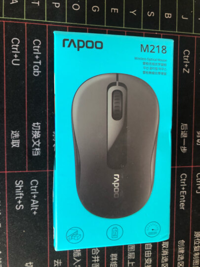 雷柏（Rapoo） M218 鼠标 无线鼠标 办公鼠标 便携鼠标 对称鼠标 笔记本鼠标 电脑鼠标 黑色 晒单图