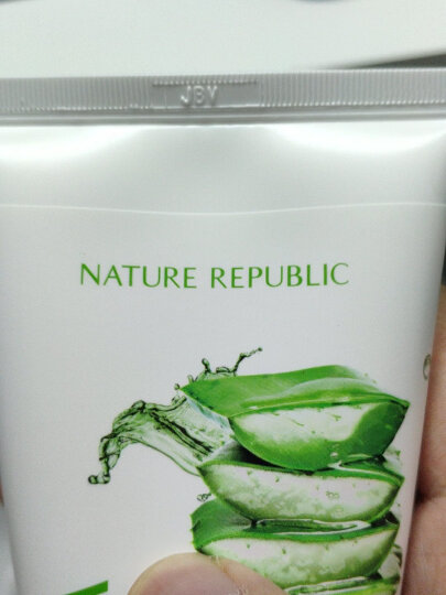 自然乐园（Nature Republic）自然共和国洗面奶芦荟泡沫洁面乳不刺激敏感肌适用去角质150ml*2 晒单图