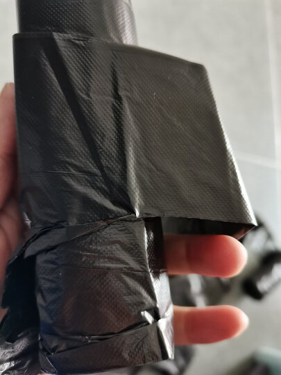 利得 背心式手提家用办公垃圾袋100只 50cm*60cm黑色加厚中大号垃圾桶袋 垃圾分类 晒单图