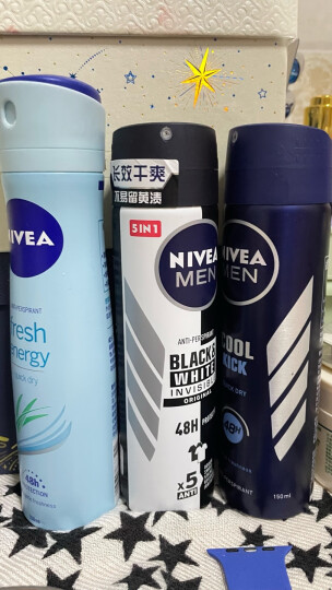 妮维雅（NIVEA）精华爽身气雾150ml（爽身 腋下抑汗喷雾 止汗露 泰国进口） 晒单图