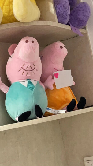 小猪佩奇（Peppa Pig）毛绒玩具抱枕公仔男孩女孩生日礼物布娃娃玩偶系列国庆节礼物送女孩小号套装19cm+30cm 晒单图