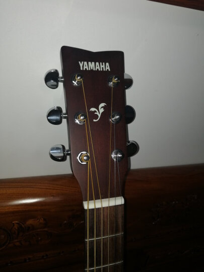 雅马哈（YAMAHA）FX310AII 电箱款 云杉木初学者入门民谣吉他圆角吉它41英寸原木色 晒单图