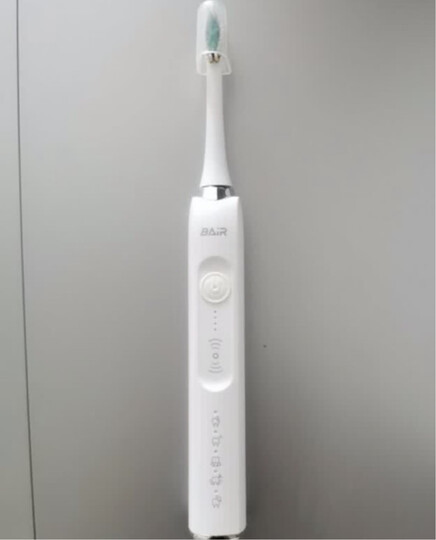 拜尔（BAIR）X1 电动牙刷情侣款套装2支装 成人声波扫振充电式士震动软毛自动牙刷男 送女朋友 礼盒装 炫酷黑(8刷头+便携盒) 晒单图