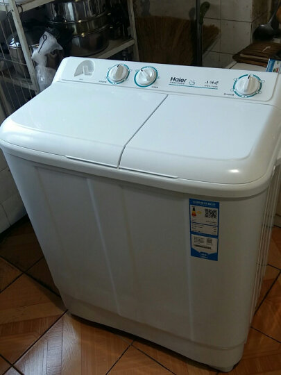 海尔（Haier）7公斤 强力洗涤 双桶双缸洗衣机 XPB70-1186BS 晒单图