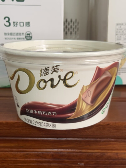 德芙（Dove）丝滑牛奶巧克力分享碗装252g休闲办公室小零食糖果礼物伴手礼 晒单图