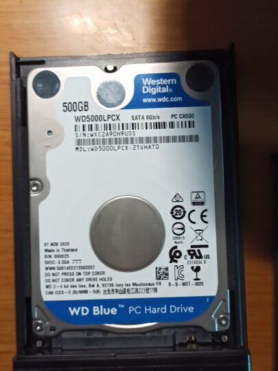 西部数据(WD)蓝盘 500G SATA6Gb/s 5400转16M 笔记本硬盘(WD5000LPCX) 晒单图