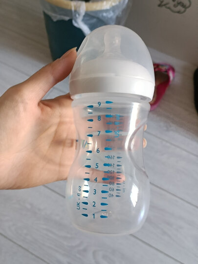 飞利浦新安怡 奶瓶 PP奶瓶 婴儿仿母乳硅橡胶奶嘴宽口径 260ml 进口 自带1月+奶嘴SCF693/13 晒单图
