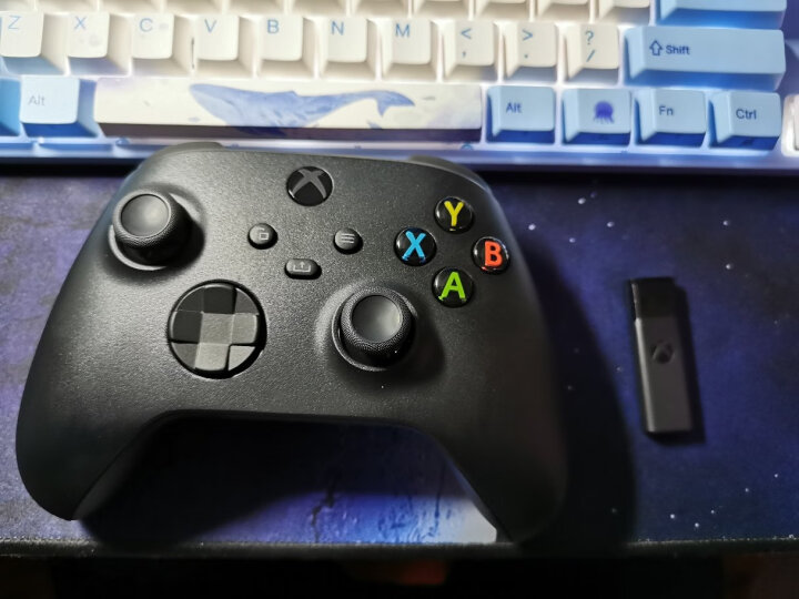 微软（Microsoft） Xbox手柄 游戏控制器 支持PC Steam Series手柄专用硅胶套 黑色 晒单图