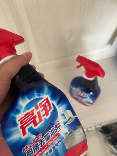 亮净厨房油污清洁剂1L 油污净厨房重油污油烟机专用清洗剂去油污喷雾 晒单图