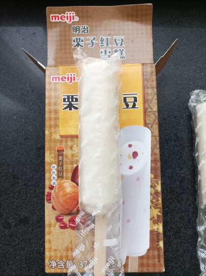 明治（meiji）栗子红豆雪糕 62g*6支 彩盒装（国产非进口） 晒单图