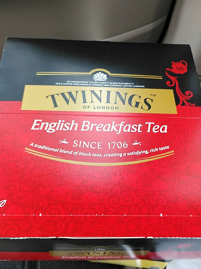 英国川宁(TWININGS) 红茶 金毫英式早餐红茶 进口茶叶 袋泡茶包 3g*15包 下午茶 可搭配牛奶 蜂蜜 晒单图