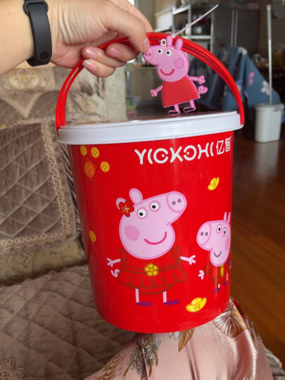 小猪佩奇 快乐家族 牛奶曲奇饼干 新年儿童礼盒 500g 颜色随机发货 晒单图