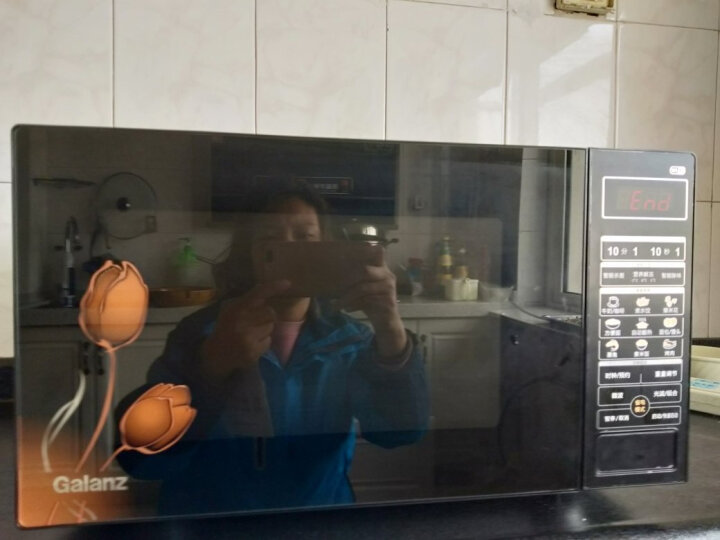 格兰仕微波炉 光波炉 微烤箱一体机23L平板800W家用电脑操控智能按键 黑色 晒单图