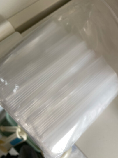 加厚PE自封袋 封扣袋 塑料袋 食品保鲜包装批发骨袋 6号 (12CM*17CM)厚 100只 晒单图