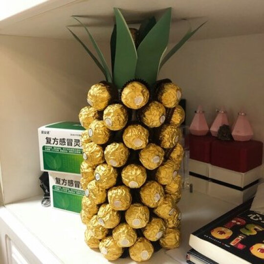 费列罗（FERRERO）榛果威化糖果巧克力制品 婚庆喜糖生日礼48粒礼盒装600g 金榜推荐 晒单图