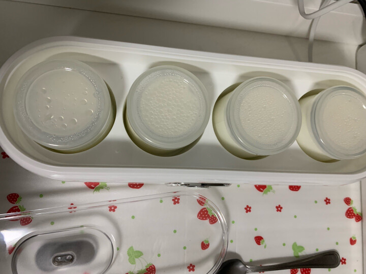 北欧欧慕（nathome）酸奶机家用全自动自制老酸奶机泡菜机米酒机发酵菌 玻璃内胆4分杯 NSN601 晒单图