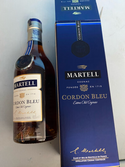 马爹利（Martell）  蓝带XO级 干邑白兰地 洋酒  350ml 晒单图