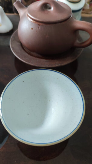 九土手绘青花小茶杯仿明代复古斗笠杯主人功夫茶艺日式茶道品茗杯 单杯 晒单图