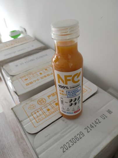 农夫山泉 NFC果汁饮料 100%NFC芒果混合汁300ml*24瓶 整箱装 晒单图