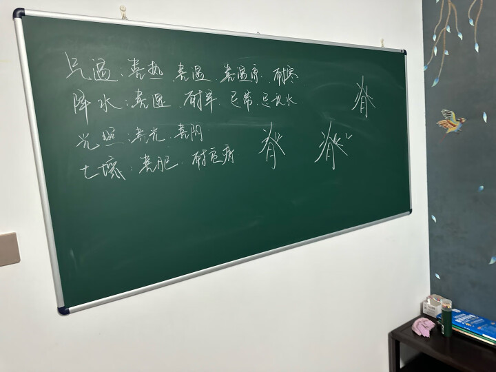 AUCS傲世 30*45cm小白板小黑板挂式家用教学 白班挂式磁性写字板手持看板 晒单图