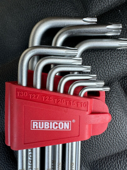 RUBICON罗宾汉梅花型内六角星型扳手RTK-389L 星形螺丝刀 9支装 晒单图