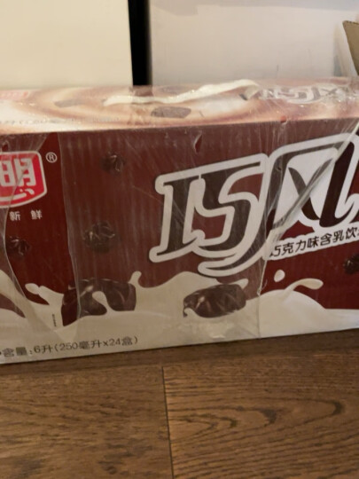 光明 巧风巧克力味含乳饮料250ml*24盒 晒单图