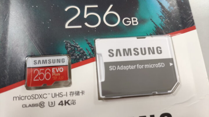 三星（SAMSUNG）256GB TF（MicroSD）存储卡 U3 C10 4K EVO升级版+内存卡 读速100MB/s 写速90MB/s赠SD适配器 晒单图