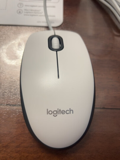 罗技（Logitech）M100r 鼠标 有线鼠标 办公鼠标 对称鼠标 大手鼠标 白色 晒单图