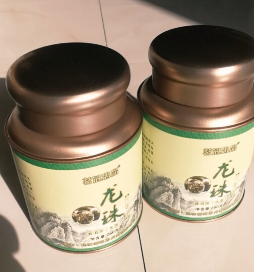 茗冠忠品冰岛大树茶 2017年南迫老寨早春茶云南茶古树散茶散装茶 260克 33颗龙珠 金蛋 铁罐装 晒单图