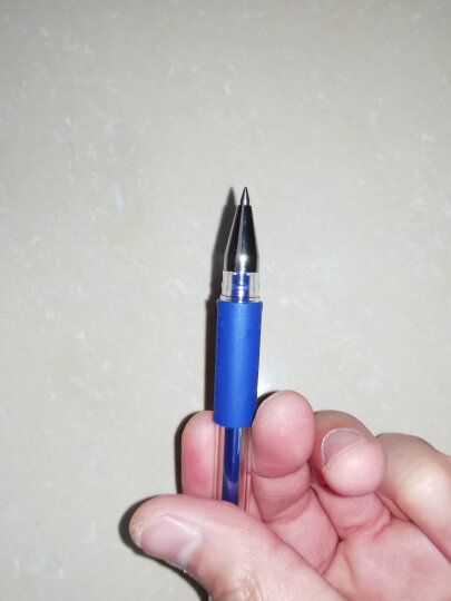 得力(deli)60支0.5mm中性笔签字笔水笔 子弹头黑色33109 办公用品 晒单图