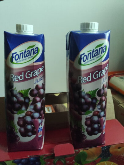 地中海塞浦路斯进口 芳塔娜（Fontana）苹果汁100%纯果汁 1L*4瓶 果汁饮料 整箱礼盒 晒单图
