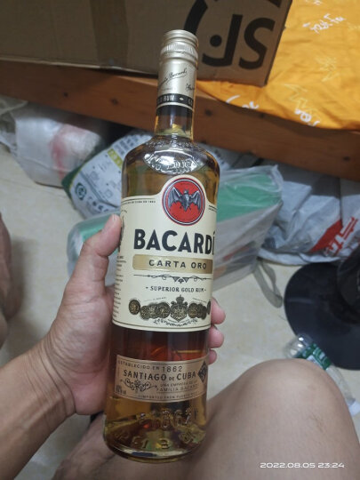 百加得(Bacardi)  洋酒 黑朗姆酒 莫吉托 基酒调酒 750ml  晒单图