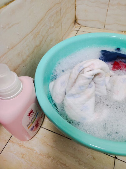 红色小象 婴儿宝宝洗衣液 儿童洗衣液0-12个月 去渍去污清洁 婴儿多效洗衣液（清新果香）1.2L 晒单图