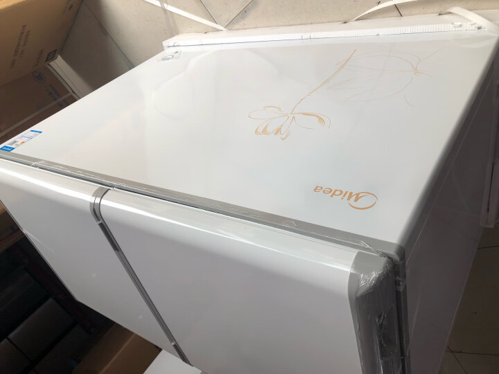 美的（Midea）271升 双温展示柜商用家用囤货冰柜 大容量冷藏冷冻冷柜 可移动双门玻璃卧式保鲜冰箱BCD-271VMQ  晒单图