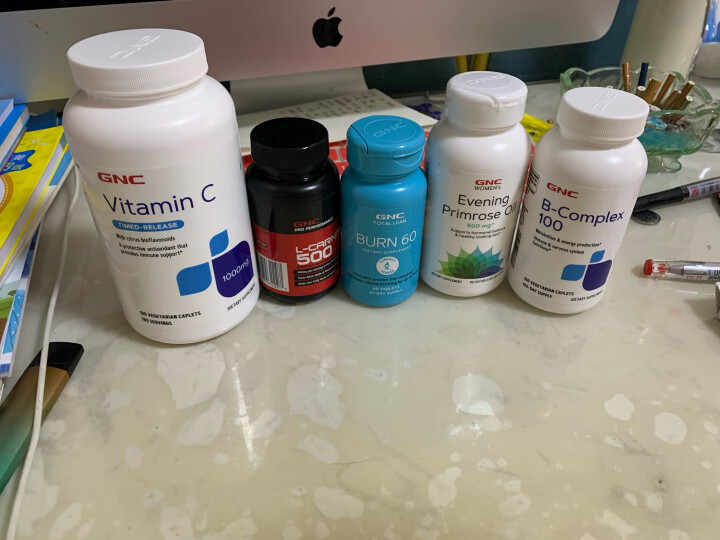 GNC健安喜 左旋肉碱营养片 500mg*60粒/瓶 运动健身加强型 有助于提高脂肪代谢 海外原装进口 晒单图