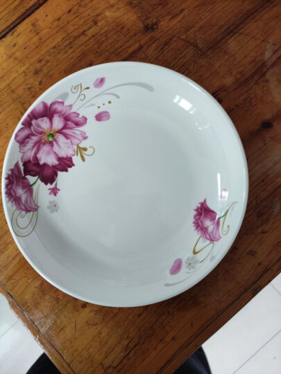 万毅陶瓷餐具 陶瓷米饭碗套装(5英寸)中式餐具套装陶瓷碗套装(6只装) 花语 晒单图