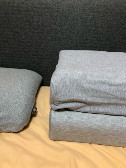 8H乳胶枕头套 Z2抗菌外枕套 高支天竺棉 拉链收纳袋设计 混灰色 0.58*0.48*0.1/0.12 晒单图