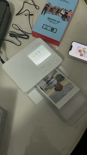 佳能（Canon）CP1300照片打印机便携式手机无线家用相印机小型随身迷你相片打印机 白色套餐二 晒单图