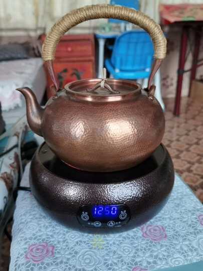 友茗堂友茗堂 电陶炉电茶炉家用煮茶器烧水茶具不挑壶光波电磁炉1001 黄花梨+耐热玻璃壶 晒单图