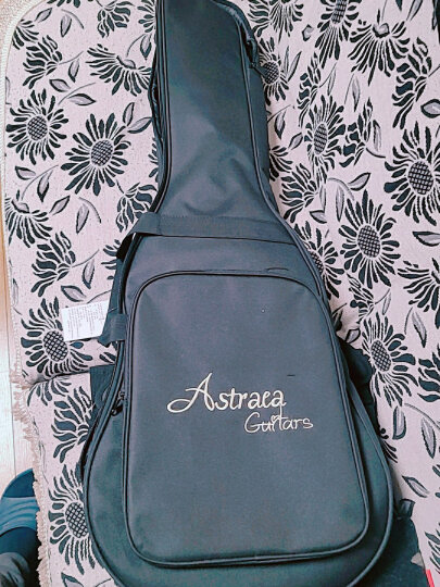Astraea艾斯民谣加厚吉他包41寸古典袋防水双肩个性尤克里里琴包背包38寸 41英寸黑色加厚13.5MM+带枕头 晒单图