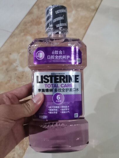 李施德林（Listerine）漱口水多效全护含酒精清新口气深层清洁500ml 晒单图