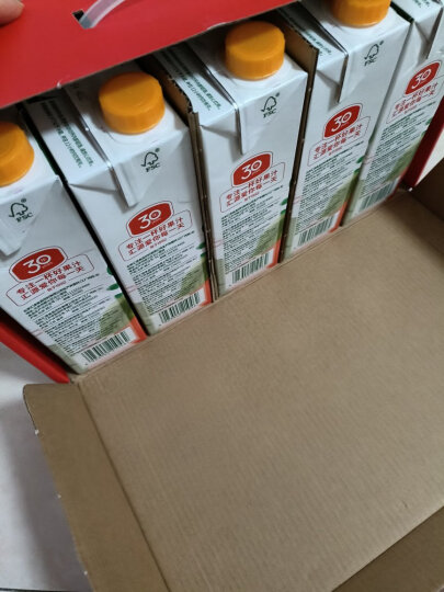 汇源果汁100%桃汁浓缩果汁饮料1L*5盒整箱礼盒装节日送礼 晒单图