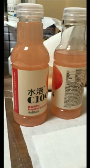 农夫山泉 水溶C100西柚味 复合果汁饮料445ml*15瓶 满足每日所需维生素C 晒单图