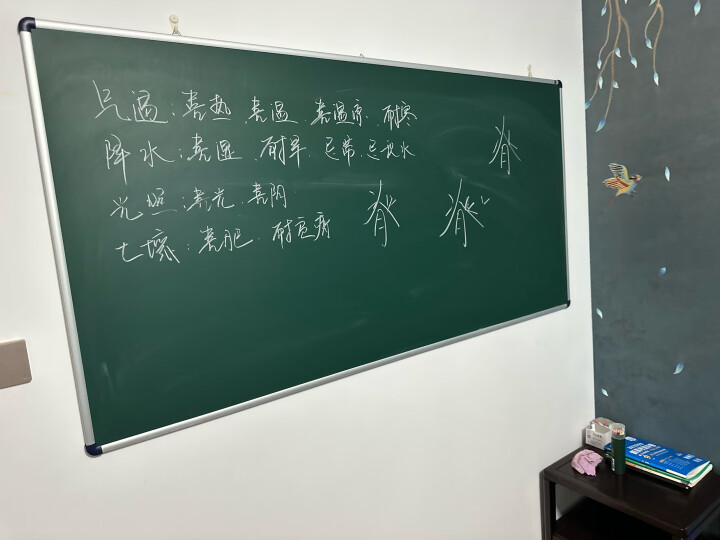 AUCS傲世 30*45cm小白板小黑板挂式家用教学 白班挂式磁性写字板手持看板 晒单图