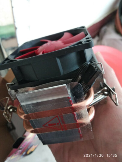 超频三（PCCOOLER）红海MINI CPU散热器（多平台/红海迷你/8cm风扇/附带硅脂） 晒单图