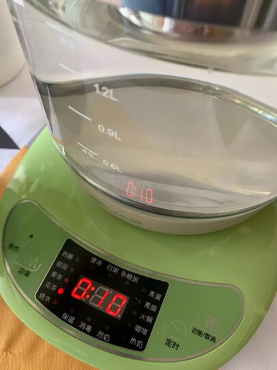小熊(Bear)养生壶 煮茶壶1.5L迷你电水壶烧水壶电热水壶 多功能花茶壶黑茶玻璃煮茶器YSH-B18T1 晒单图